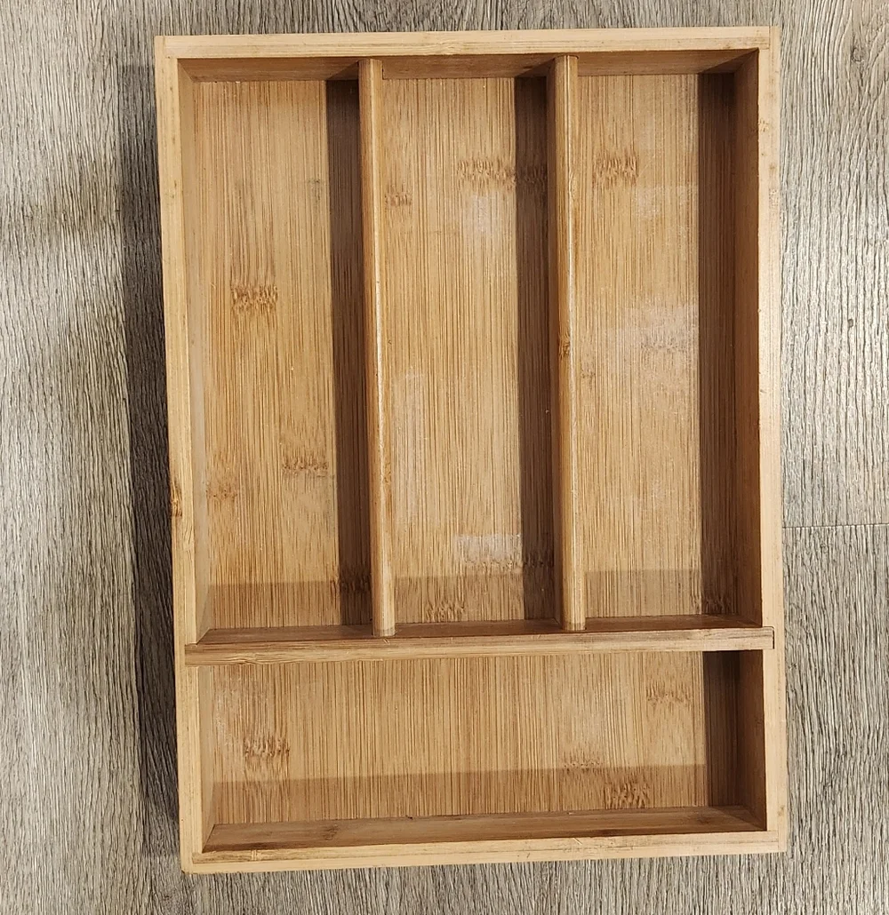 Bamboo Cutlery Drawer Organizer
